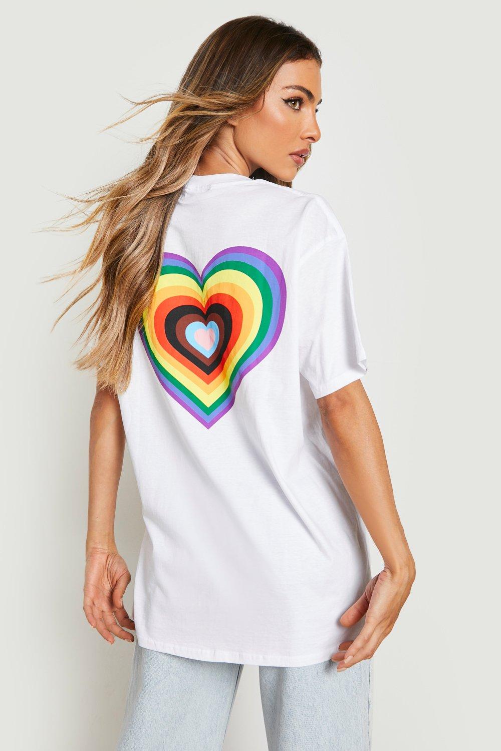 Maglietta con arcobaleno sales