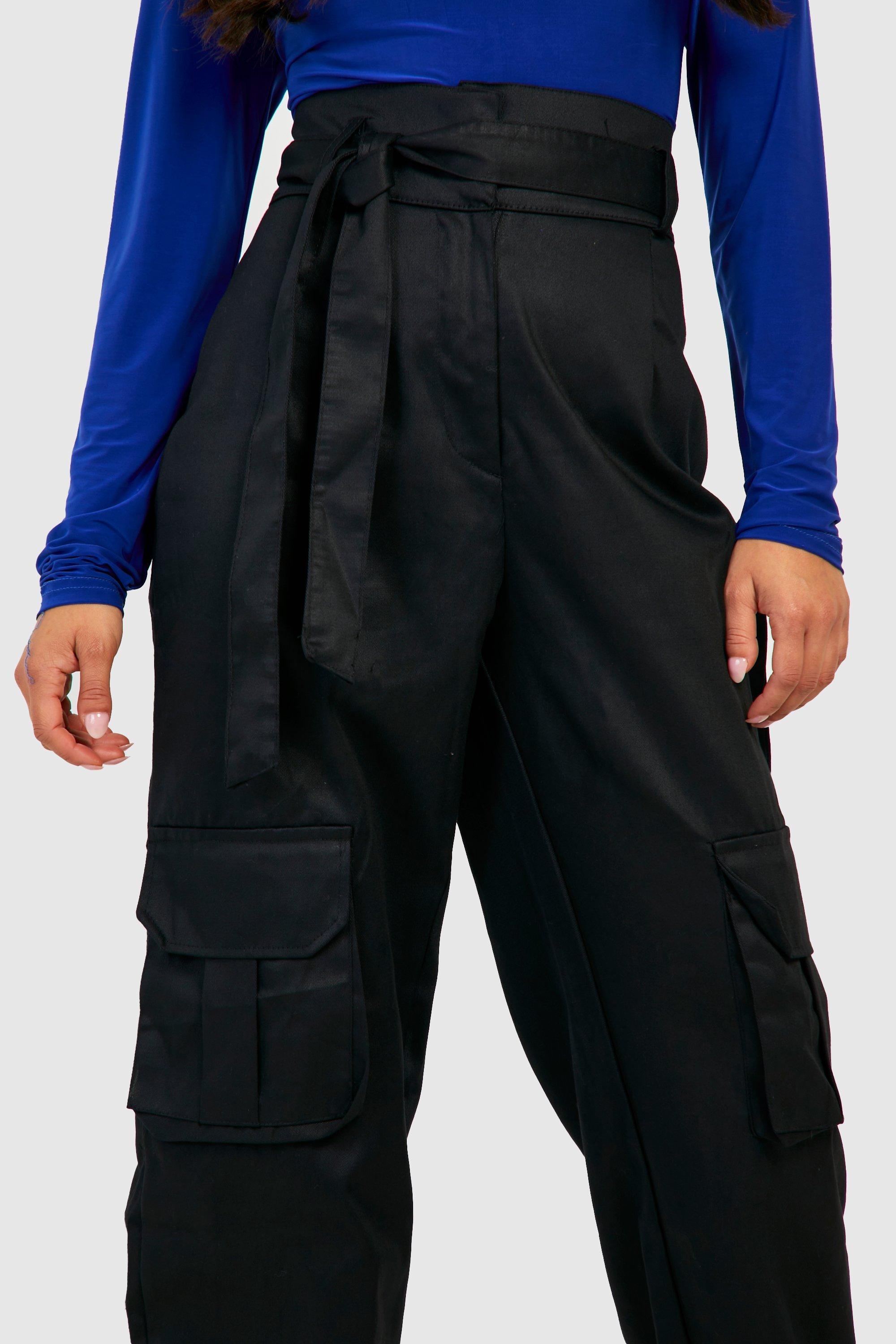 Heavy Satin Tailored Cargo Pants