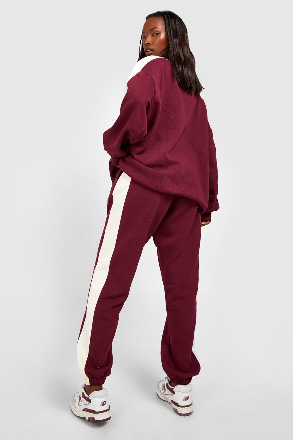 Womens burgundy nike discount tracksuit