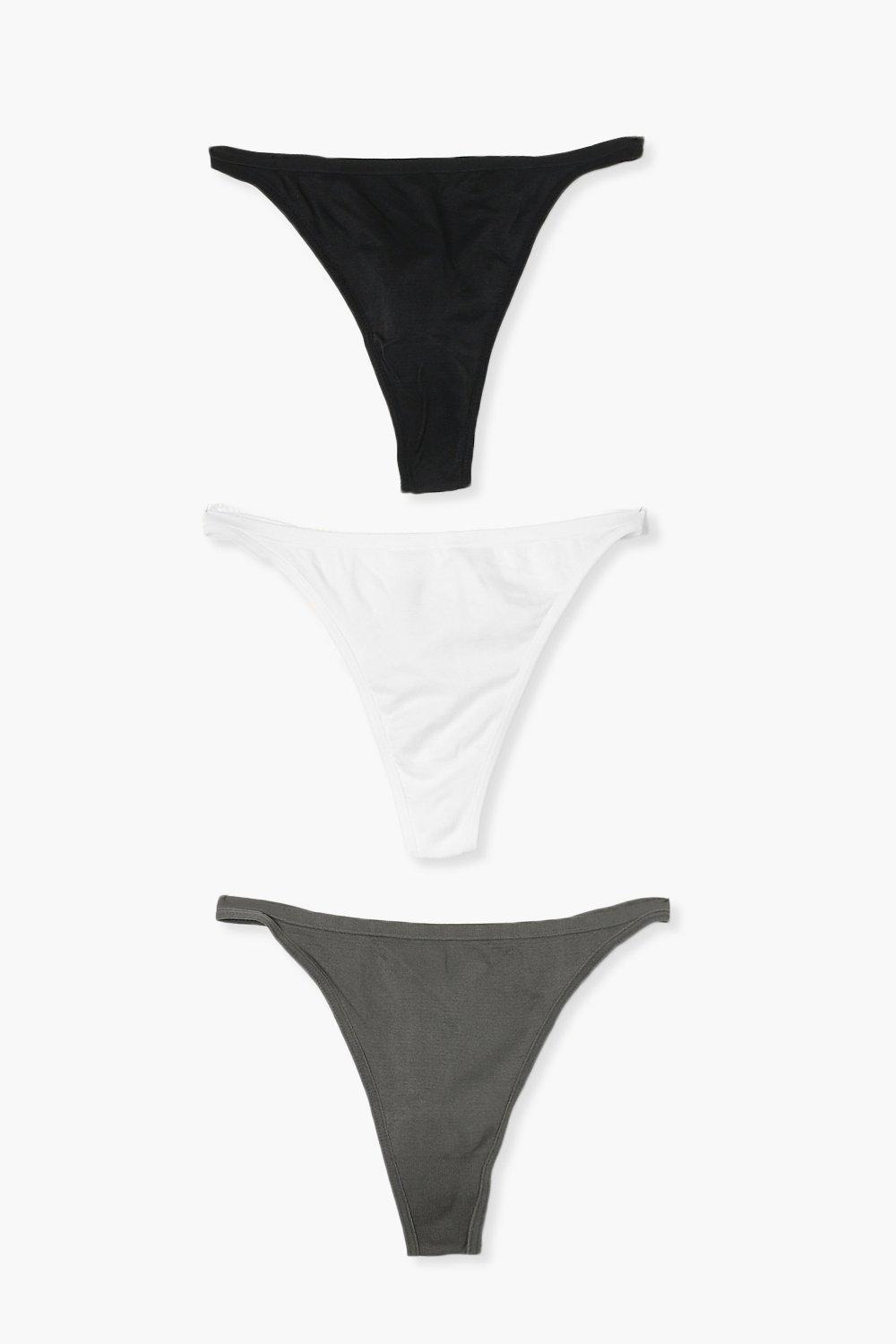 3 Pack Seamless Dip Front Thong