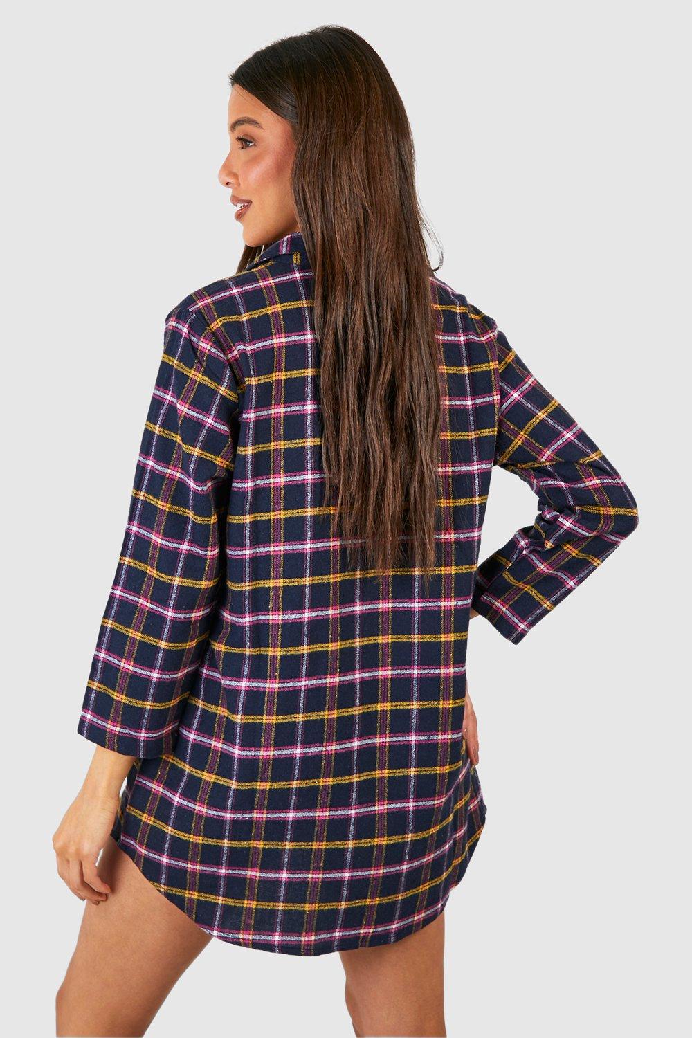 Lucy  Women's Flannel Sleep Shirt – Ably Apparel