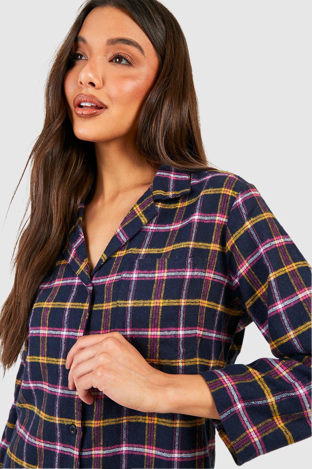 Chemise de nuit discount a carreaux femme