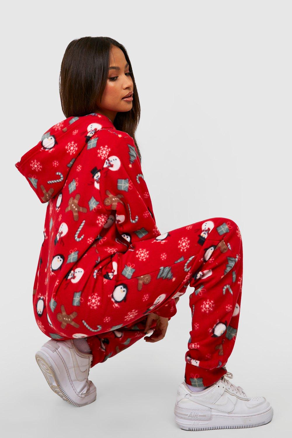 Pijamas enterizas de navidad hot sale