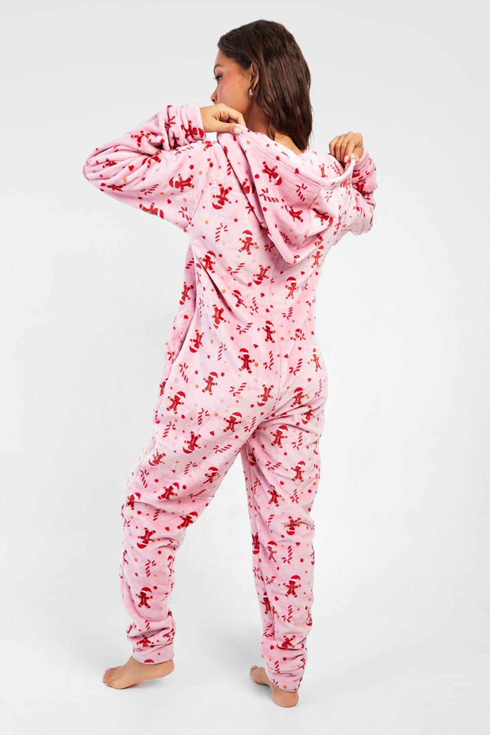 Gingerbread Candy Cane Novelty Onesie boohoo