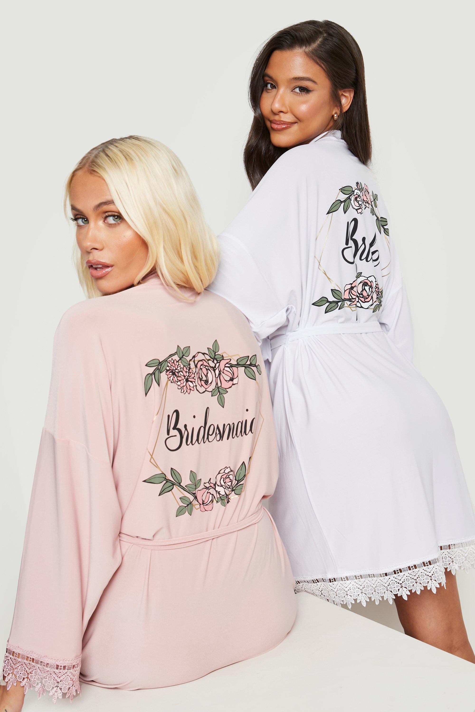 Boohoo wedding outlet robes