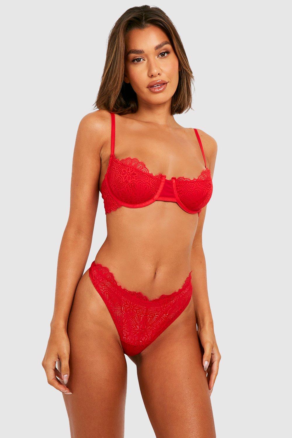 Fuller Bust Satin And Lace Trim Bra