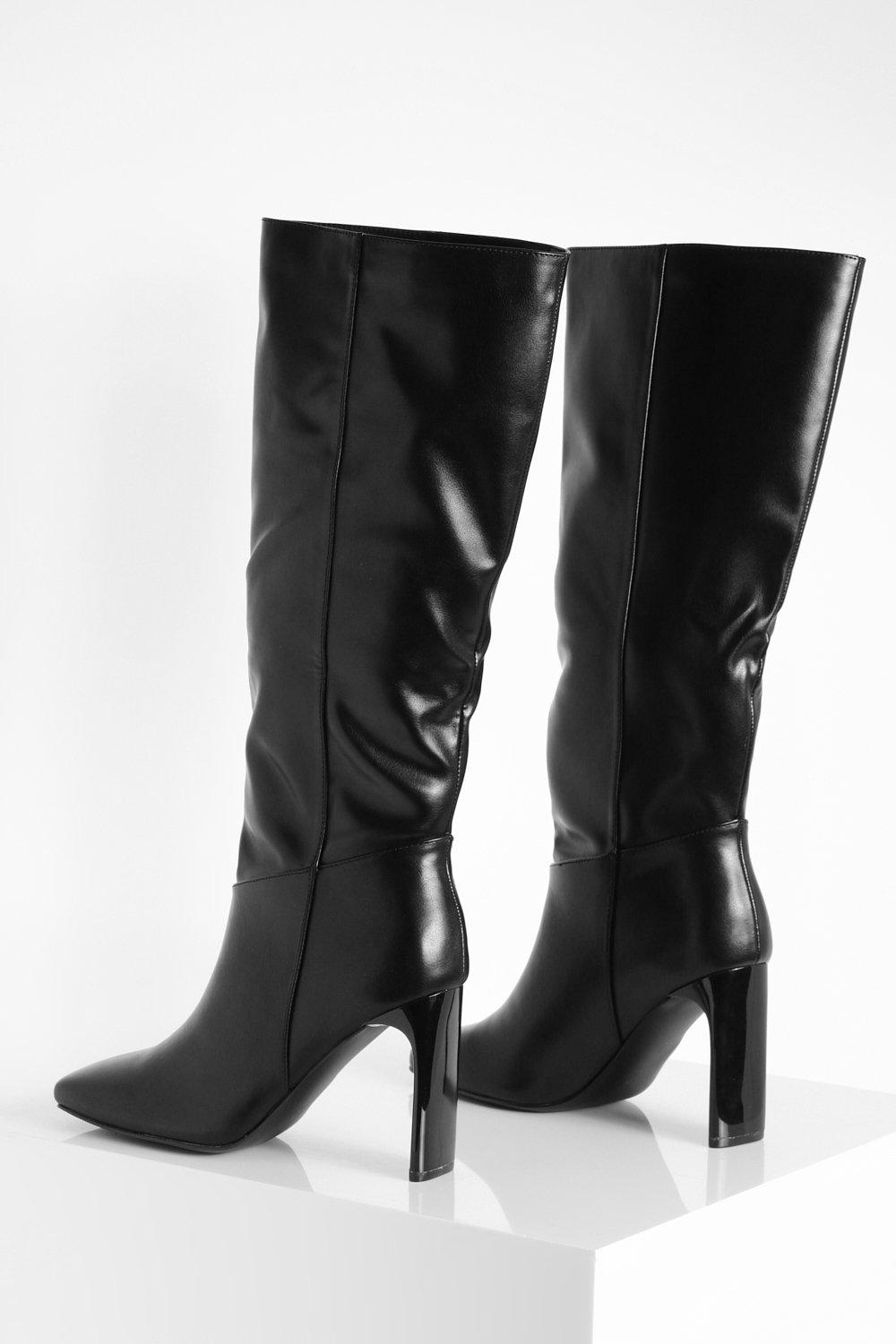 Knee high store square toe boots