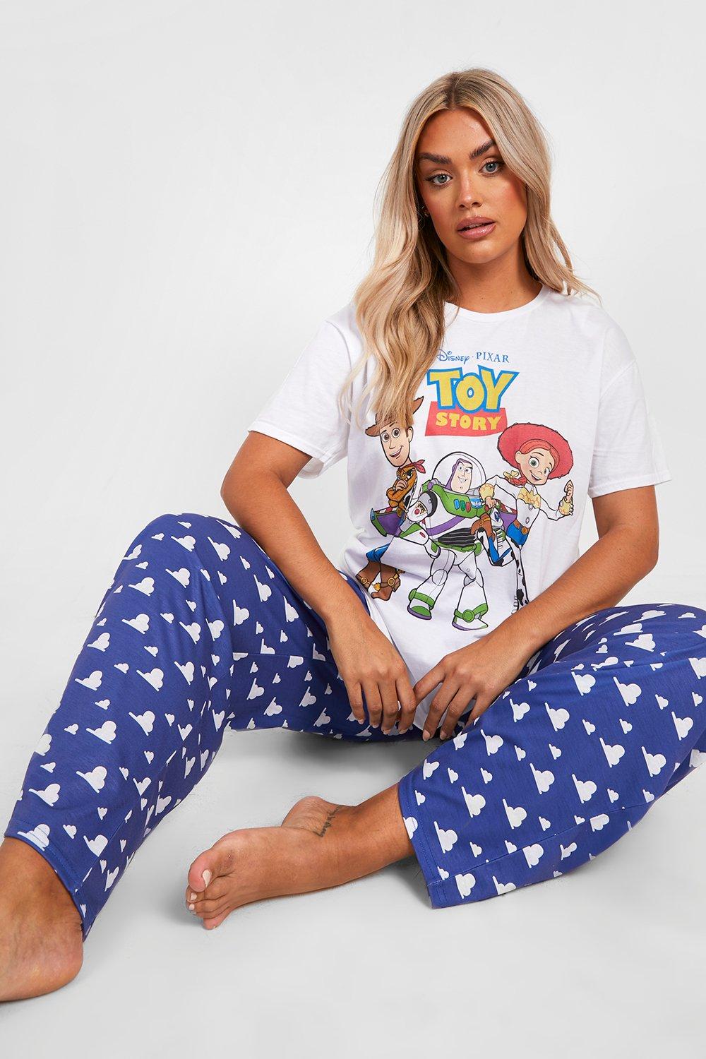 Plus Disney Toy Story Logo T Shirt Pants Pajama Set