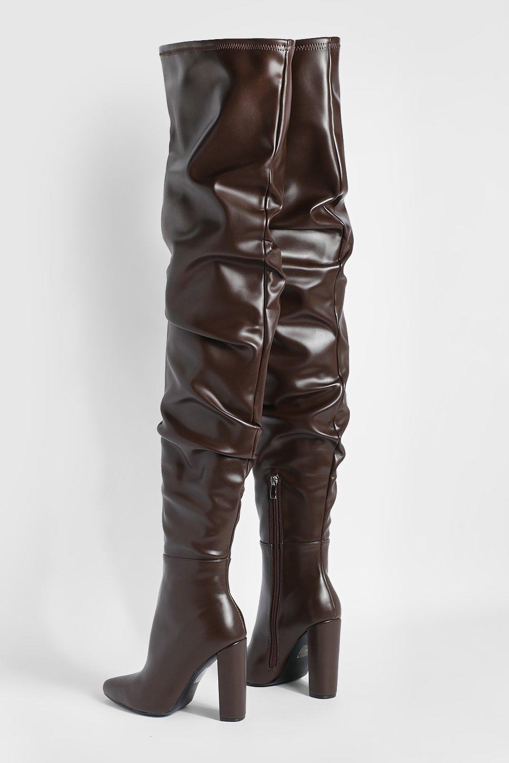 Super tall sale thigh high boots