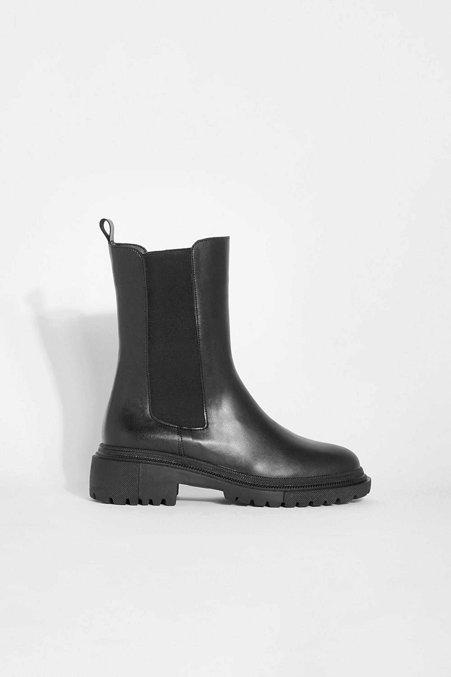 Split Sole High Ankle Chelsea Boots