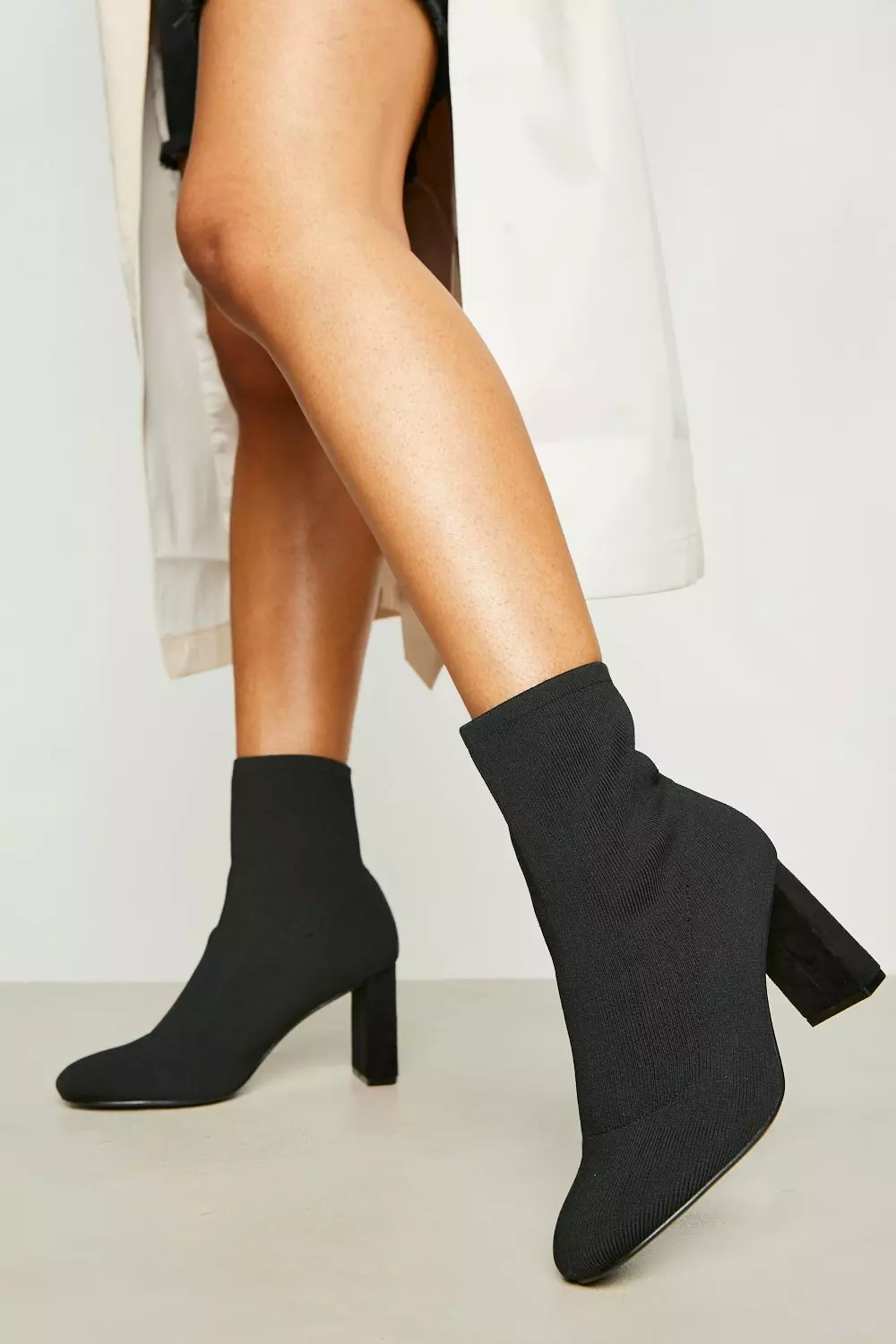 Flat heel 2025 sock booties