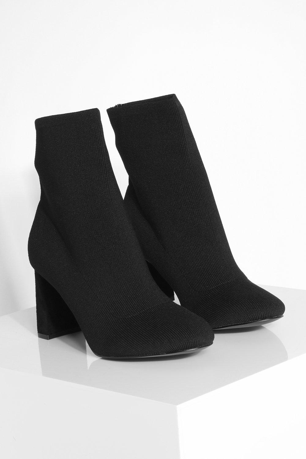 Bottines chaussettes store petit talon