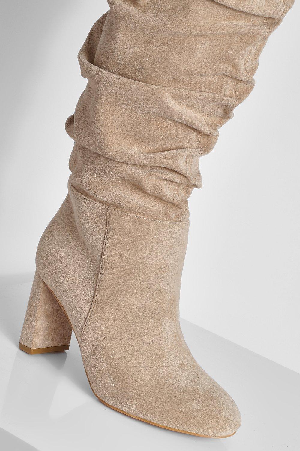 Boohoo hot sale tan boots