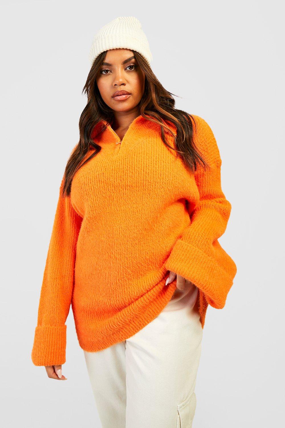 womens red roll neck jumper