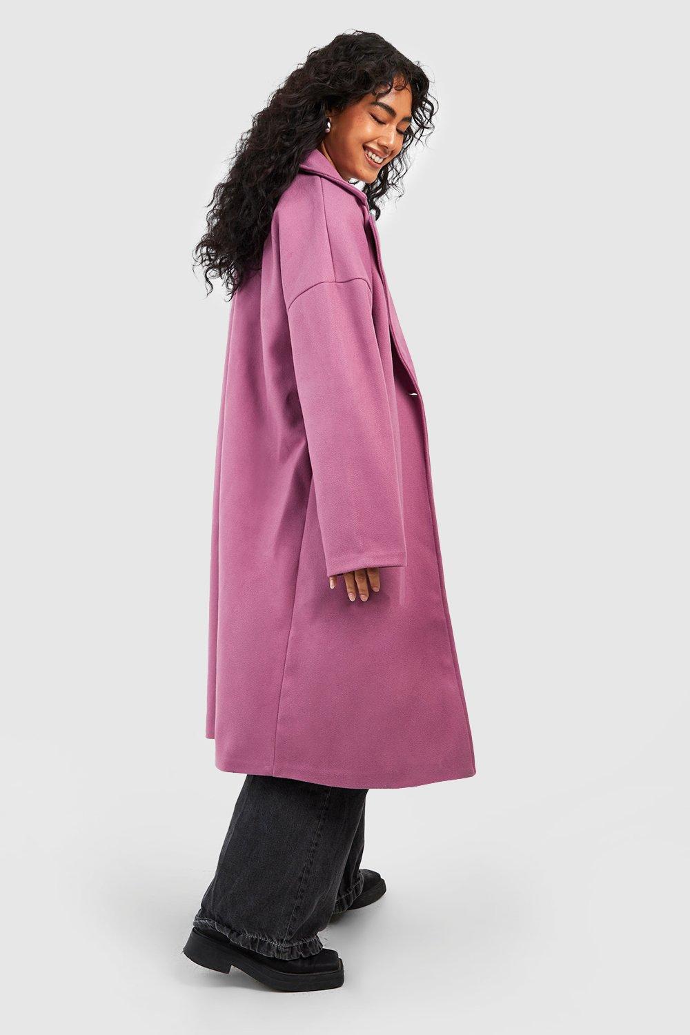 Boyfriend Wool Look Coat boohoo IE