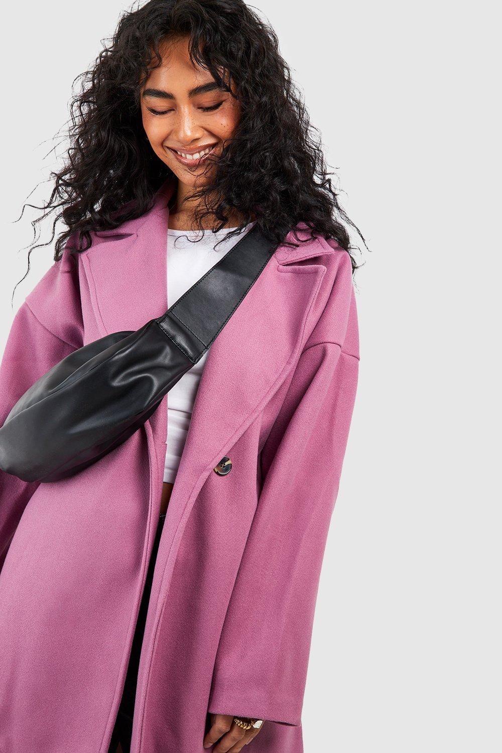 Boyfriend Wool Look Coat boohoo NO