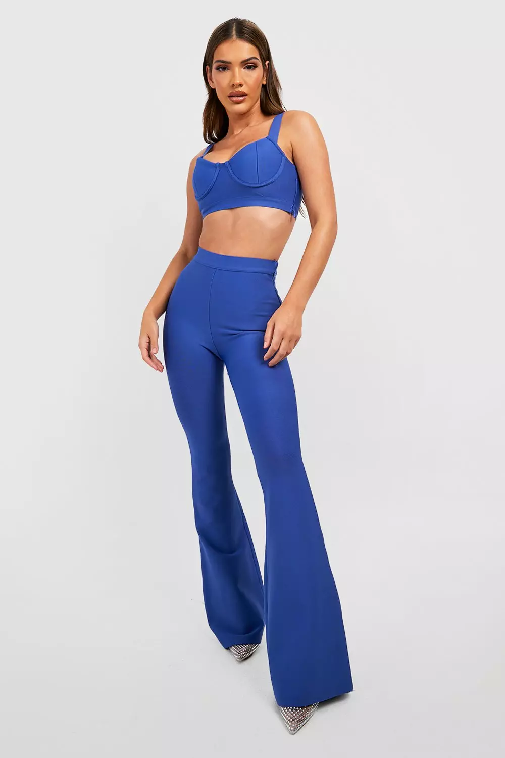 Bandage store flare trousers