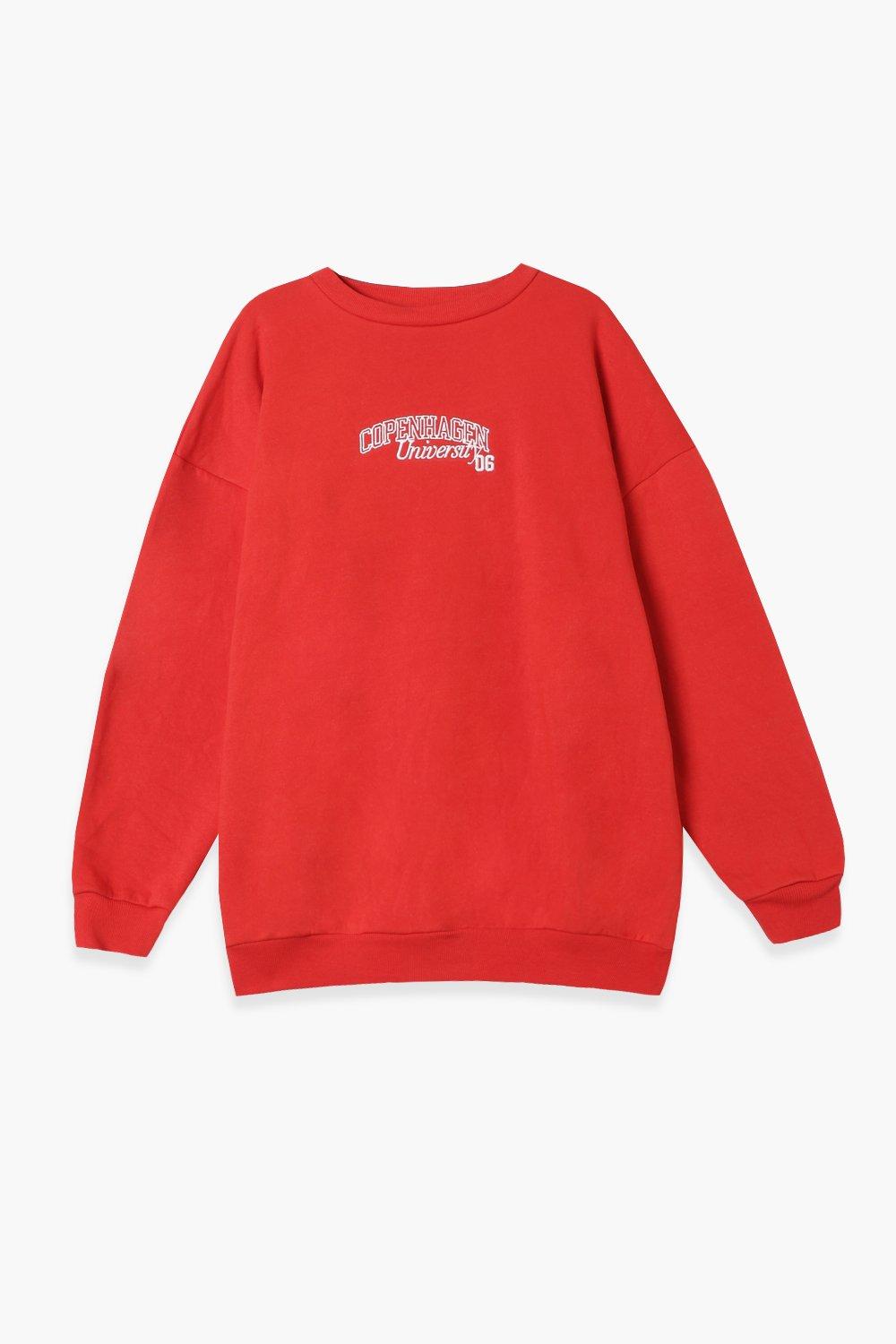 Copenhagen Embroidered Oversized Sweater boohoo IE