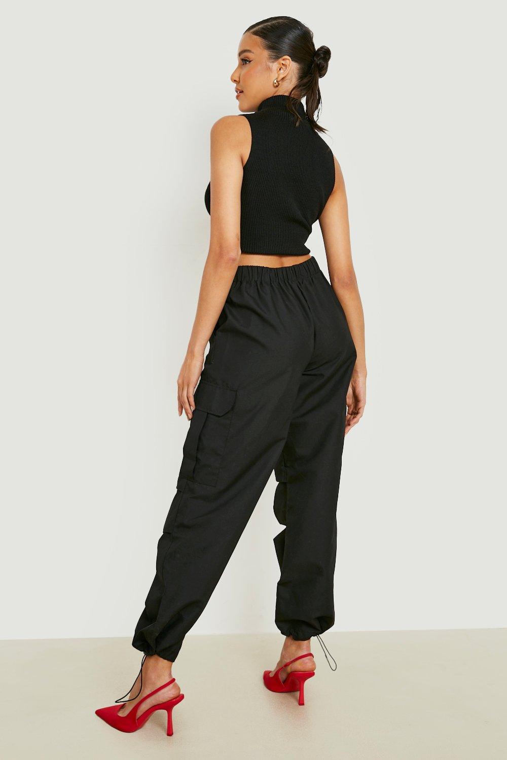 Pleat Knee Soft Touch Cargo Trousers