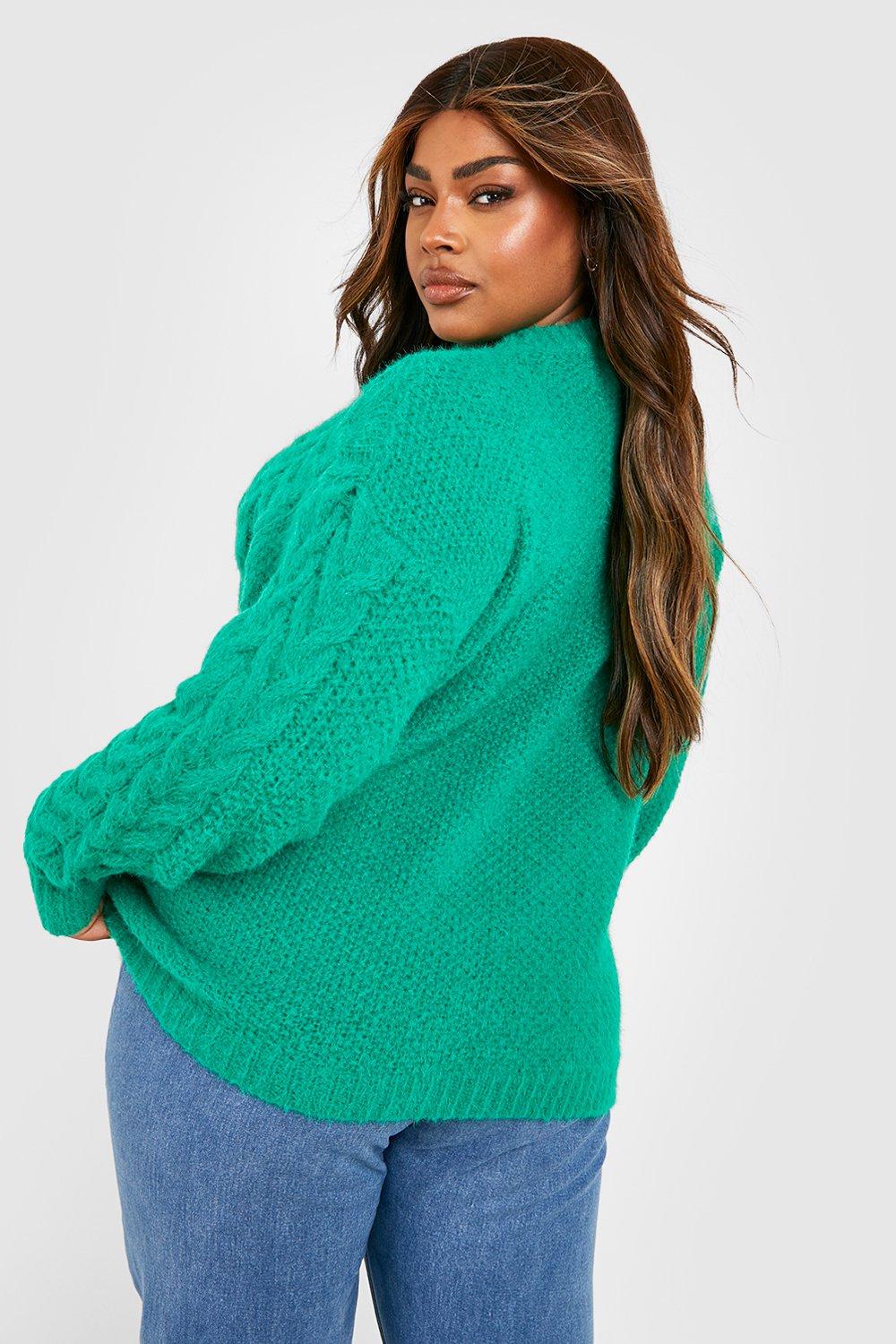 Boohoo plus shop size jumpers