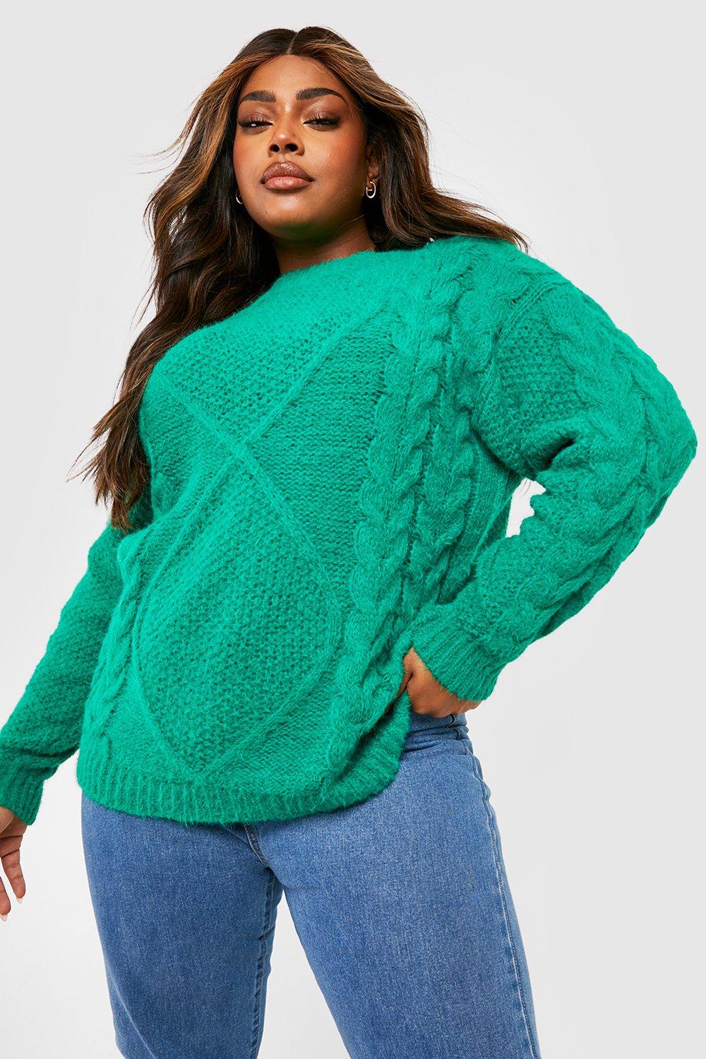 Plus size wool jumpers best sale