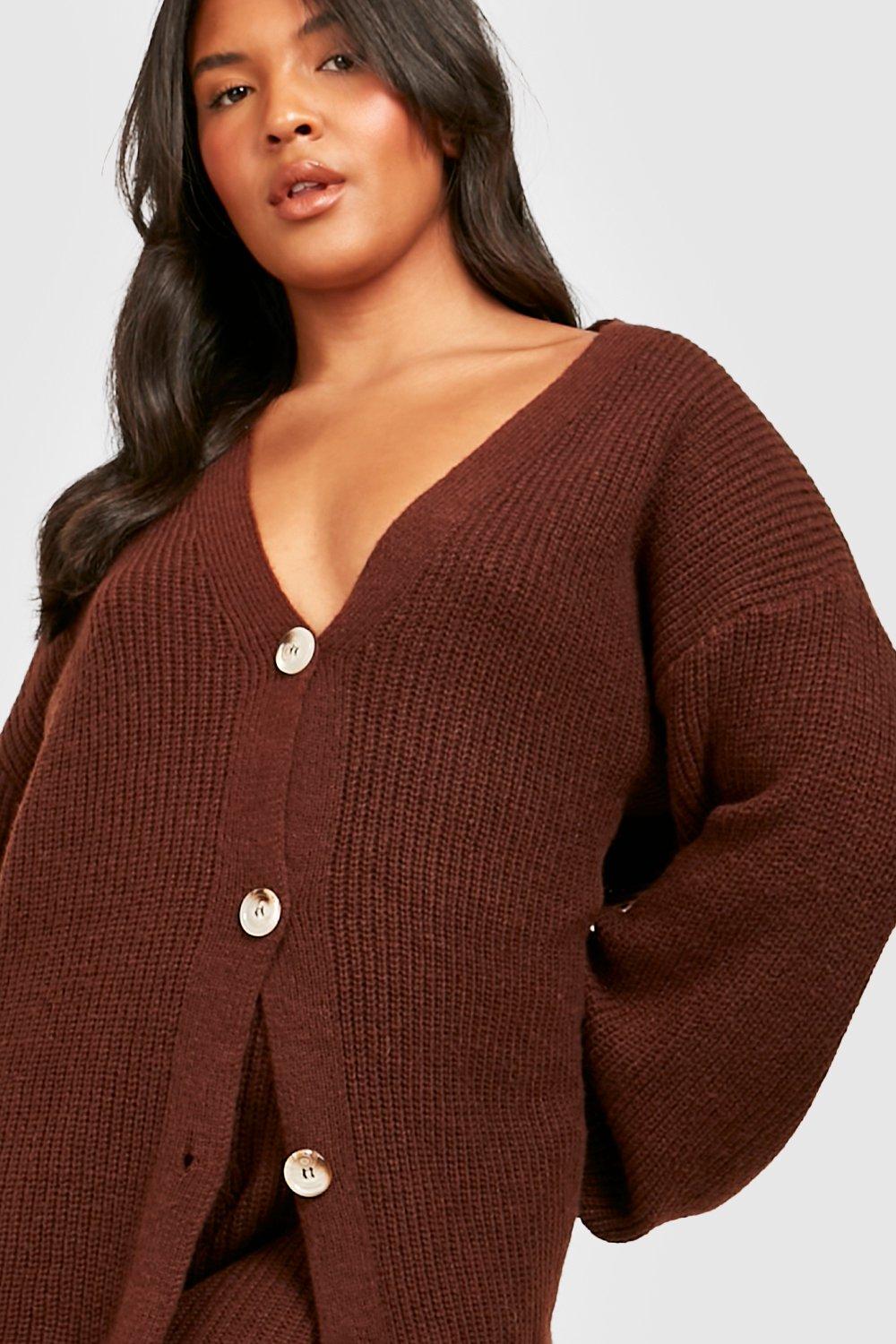 Plus size chunky knit sweater best sale