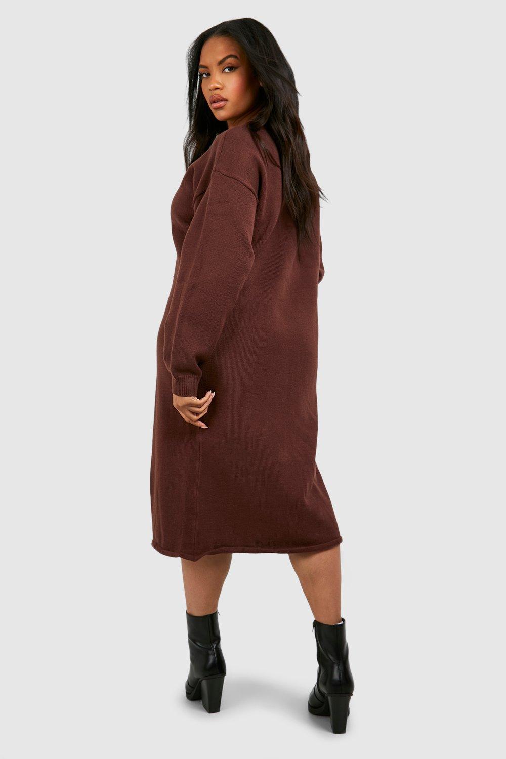 longline sweater dress