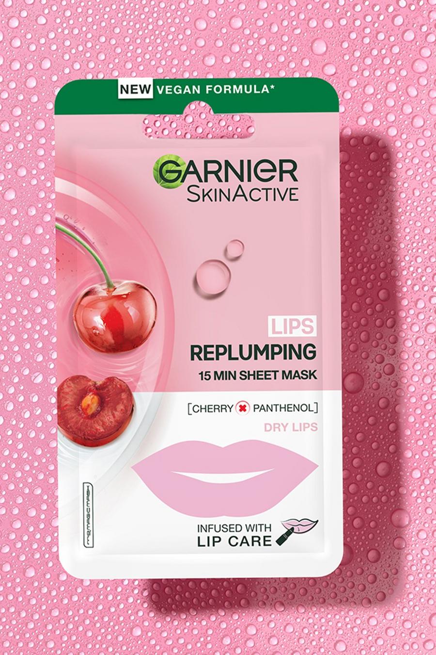 Pink rosa Garnier SkinActive Cherry Lip Mask