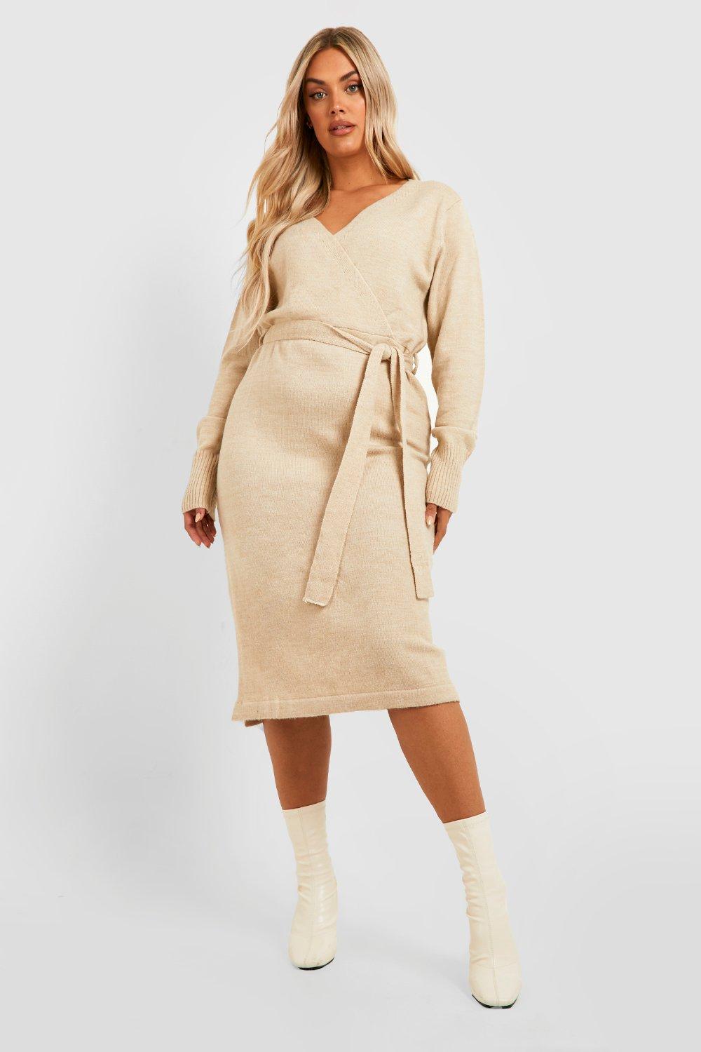 Boohoo robe portefeuille hot sale