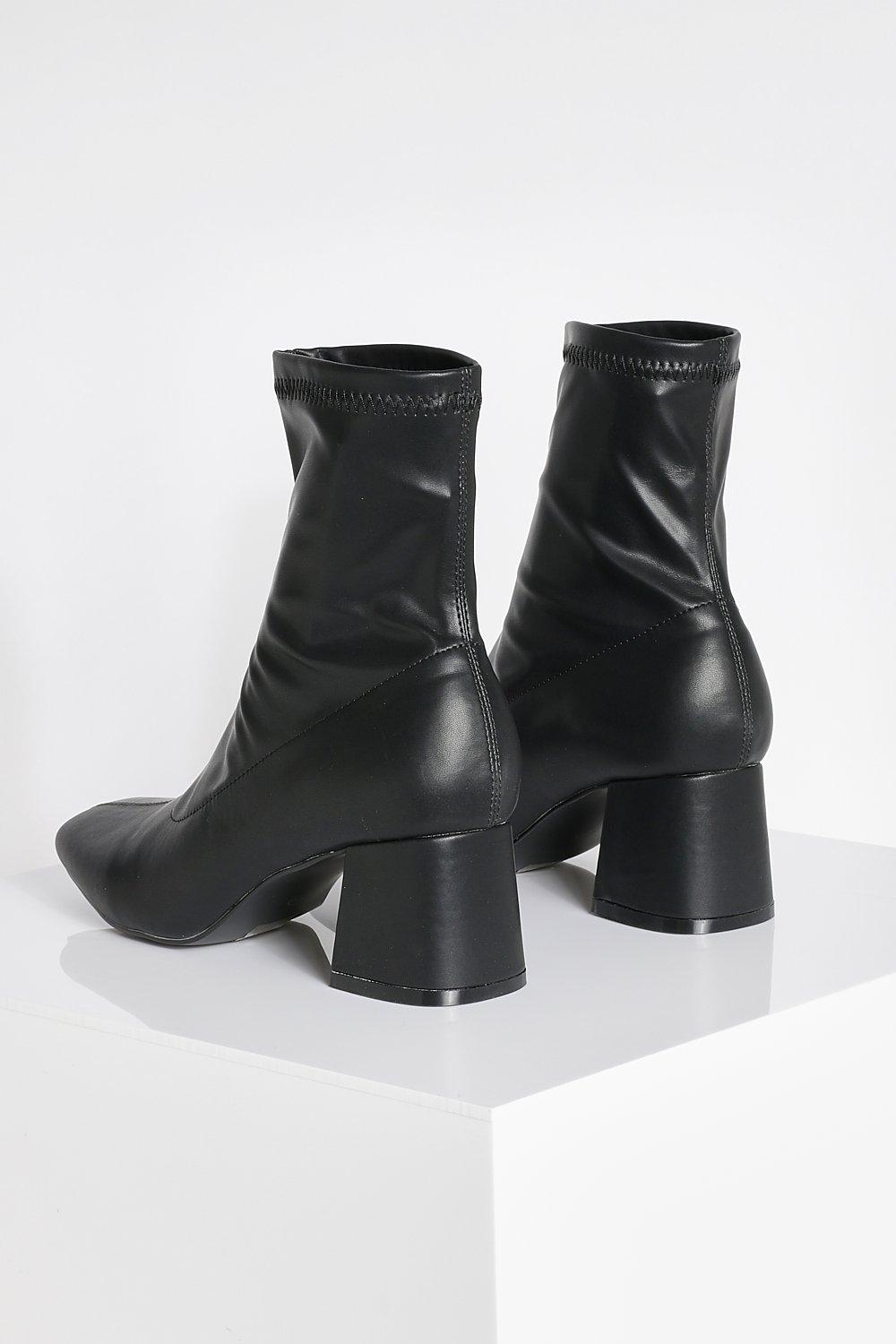 Square Toe Sock Boot | boohoo
