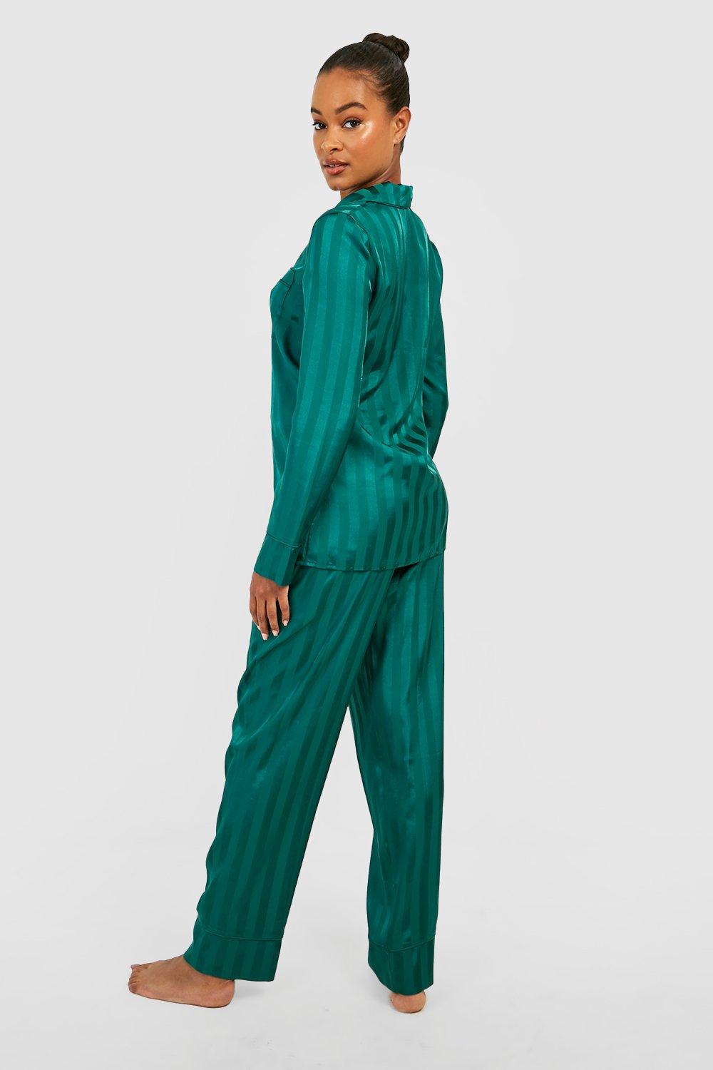 Tall Jacquard Satin Pj Pants Set