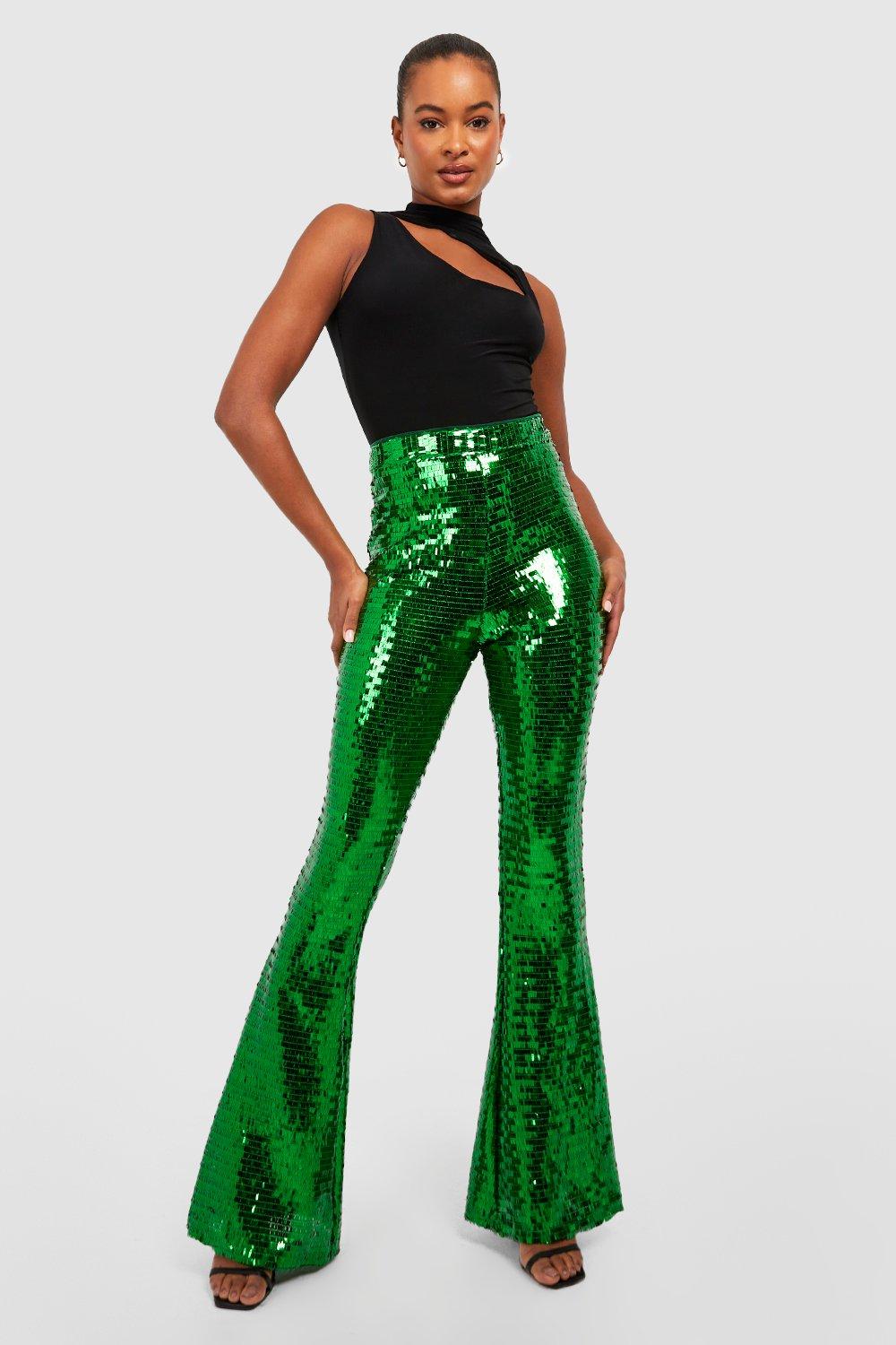 boohoo glitter trousers