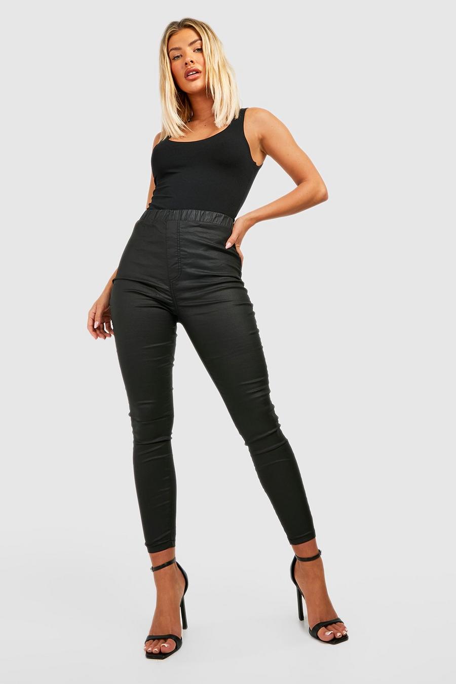 Jegging taille haute, Black image number 1