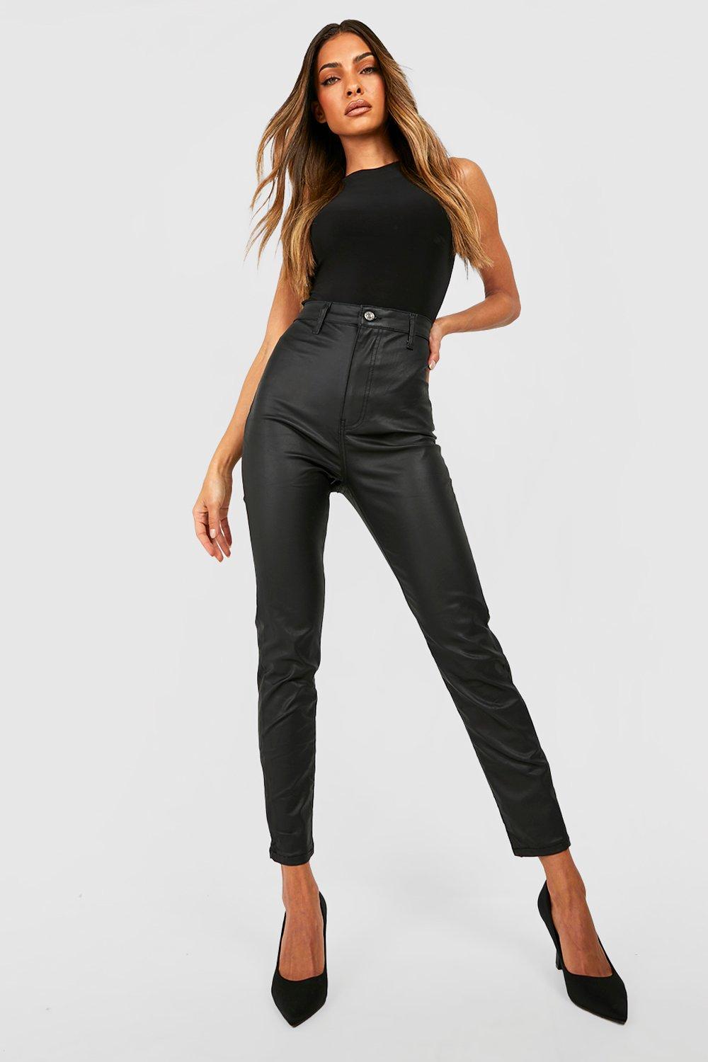 New Women's GOOD AMERICAN Black Crushed Velvet Disco Boss Skinny Pants Size  3(L)