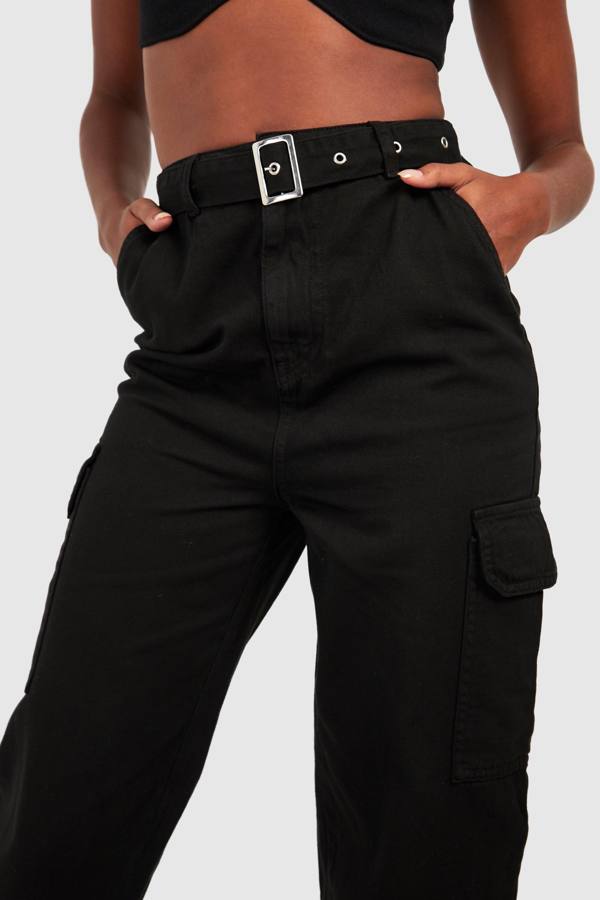 Belted cargo hot sale joggers