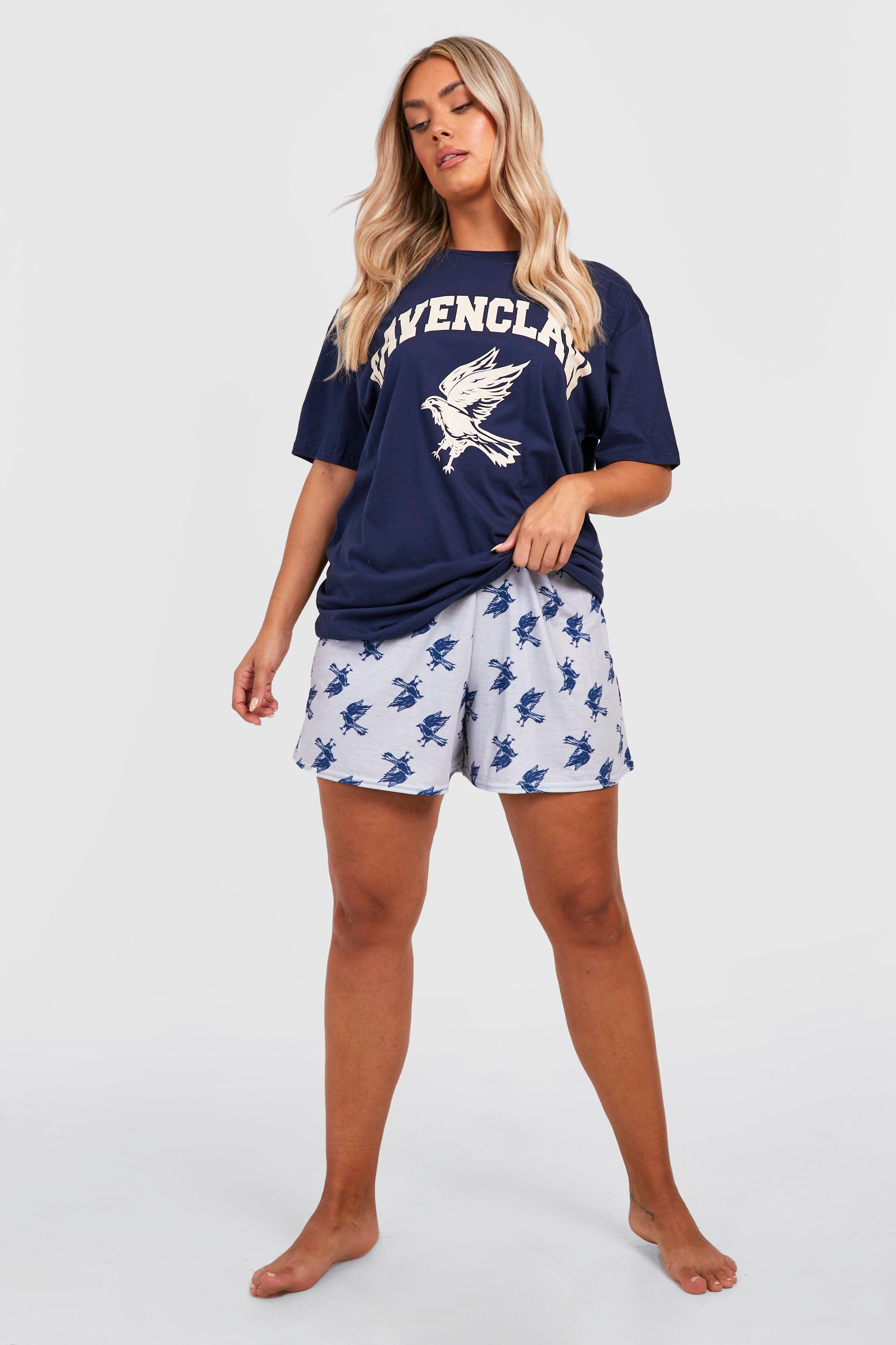 Plus Harry Potter Ravenclaw T Shirt Shorts Pyjama Set boohoo