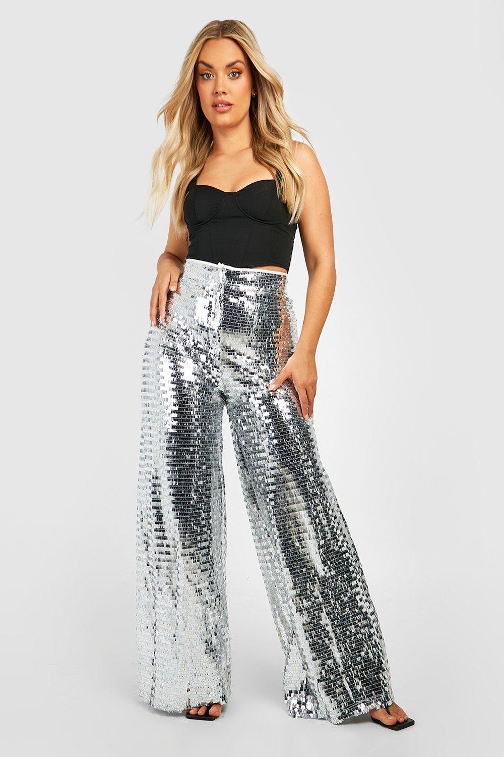 Sequin Wide Leg Pants