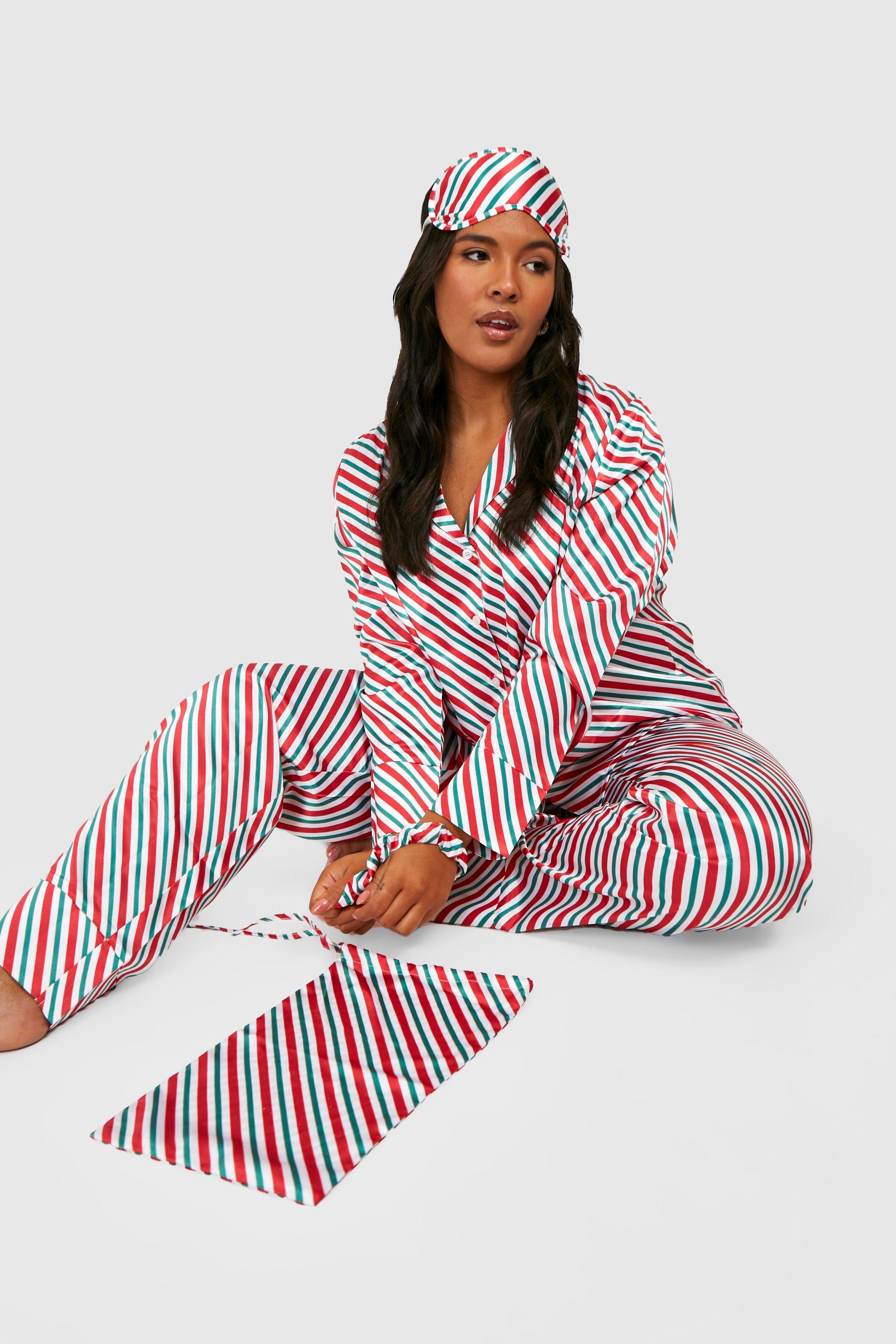 Plus Candy Cane Stripe 6 Pcs Pj Set