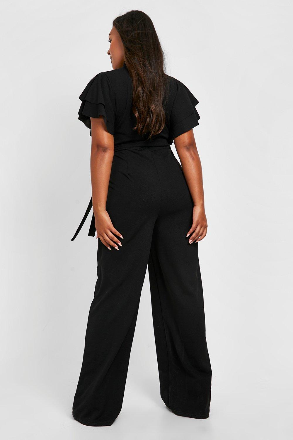 Black store jumpsuit boohoo