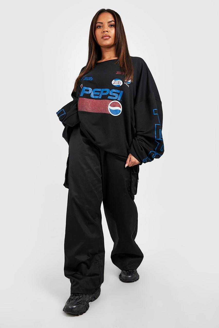 Black Plus Pepsi License Racing Sweatshirt image number 1