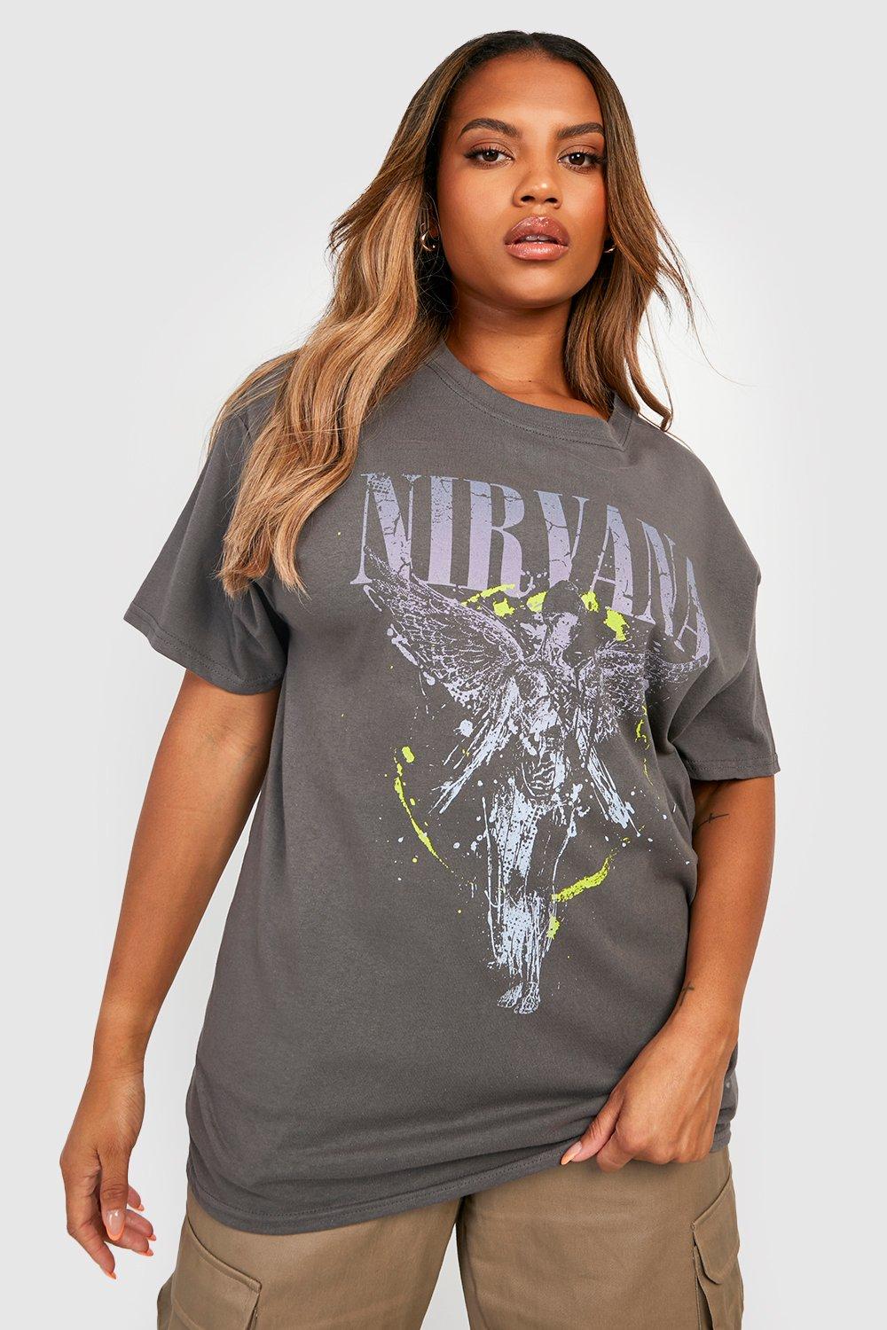 Nirvana Cropped Graphic Band T-Shirt