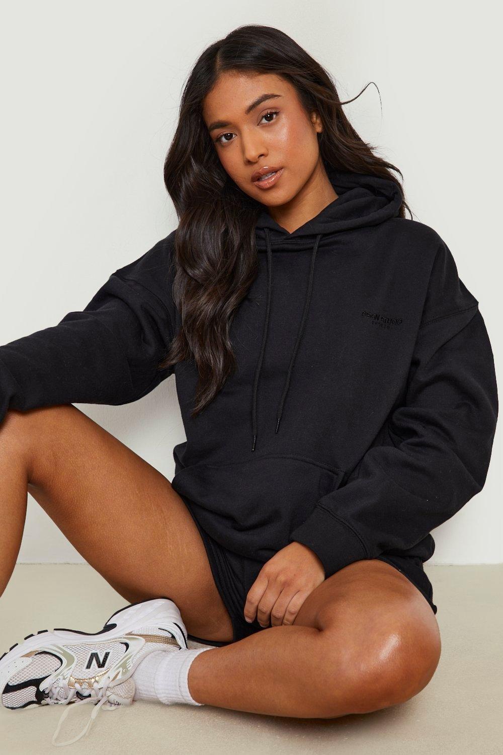 Petite black online tracksuit