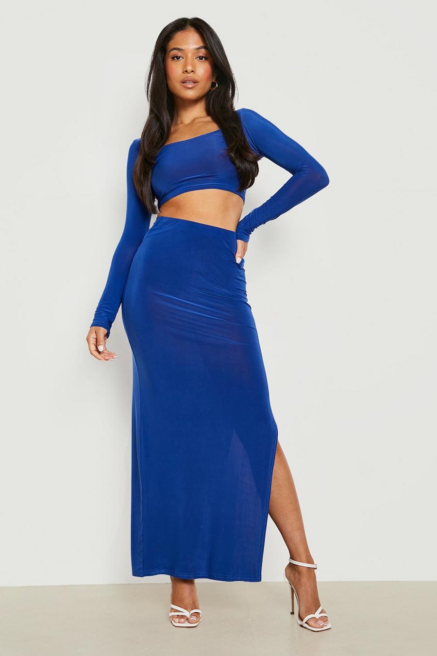 Cobalt Petite Square Neck Top & Maxi Skirt Two-Piece image number 1
