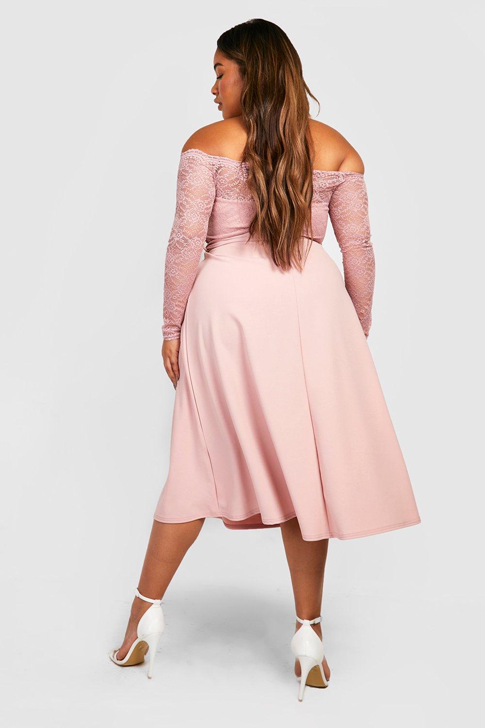 Blush hot sale dress boohoo