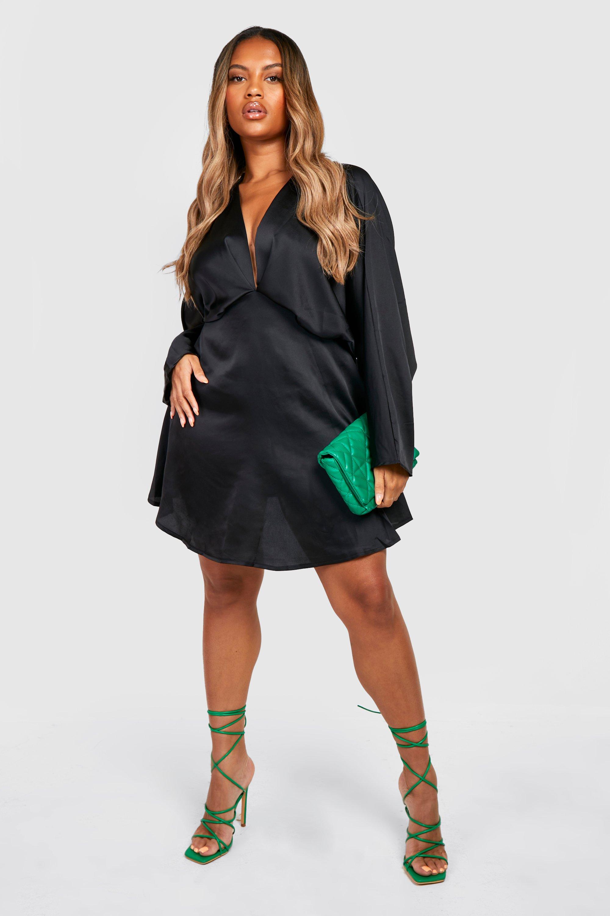 Silk hotsell batwing dress