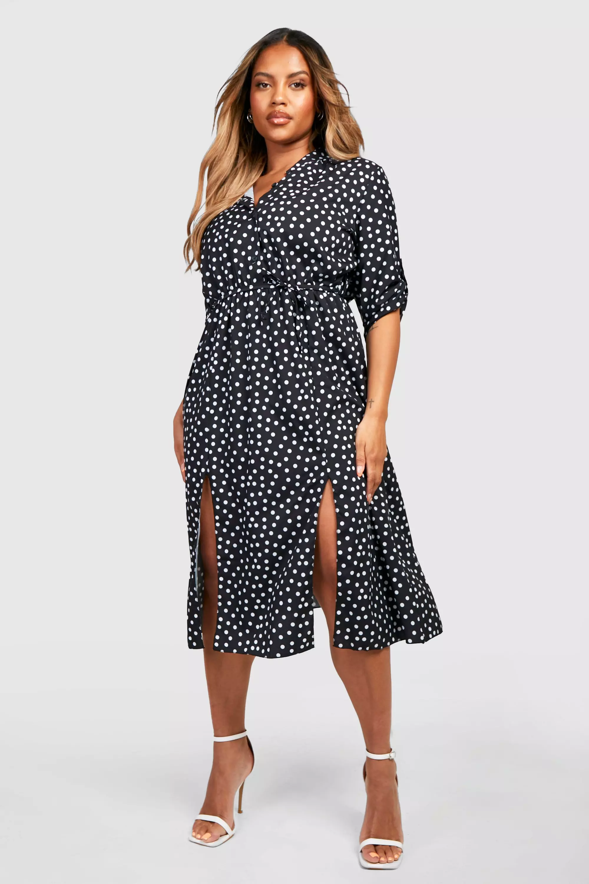 Polka dot dress size 14 best sale