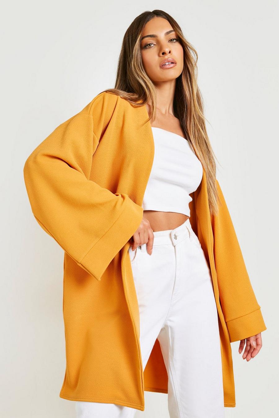 Mustard yellow Mid Length Kimono