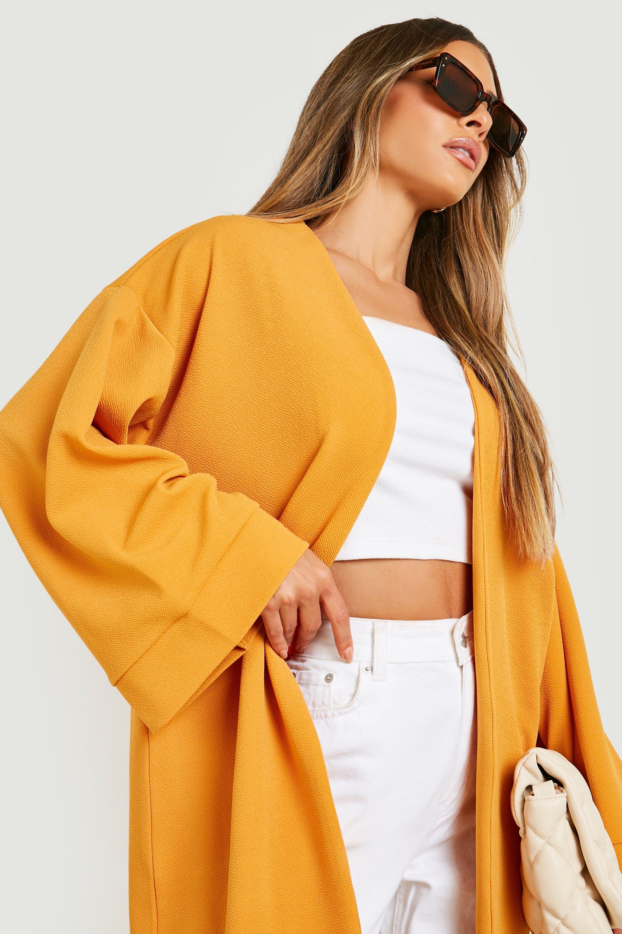 Mid length shop kimono jacket