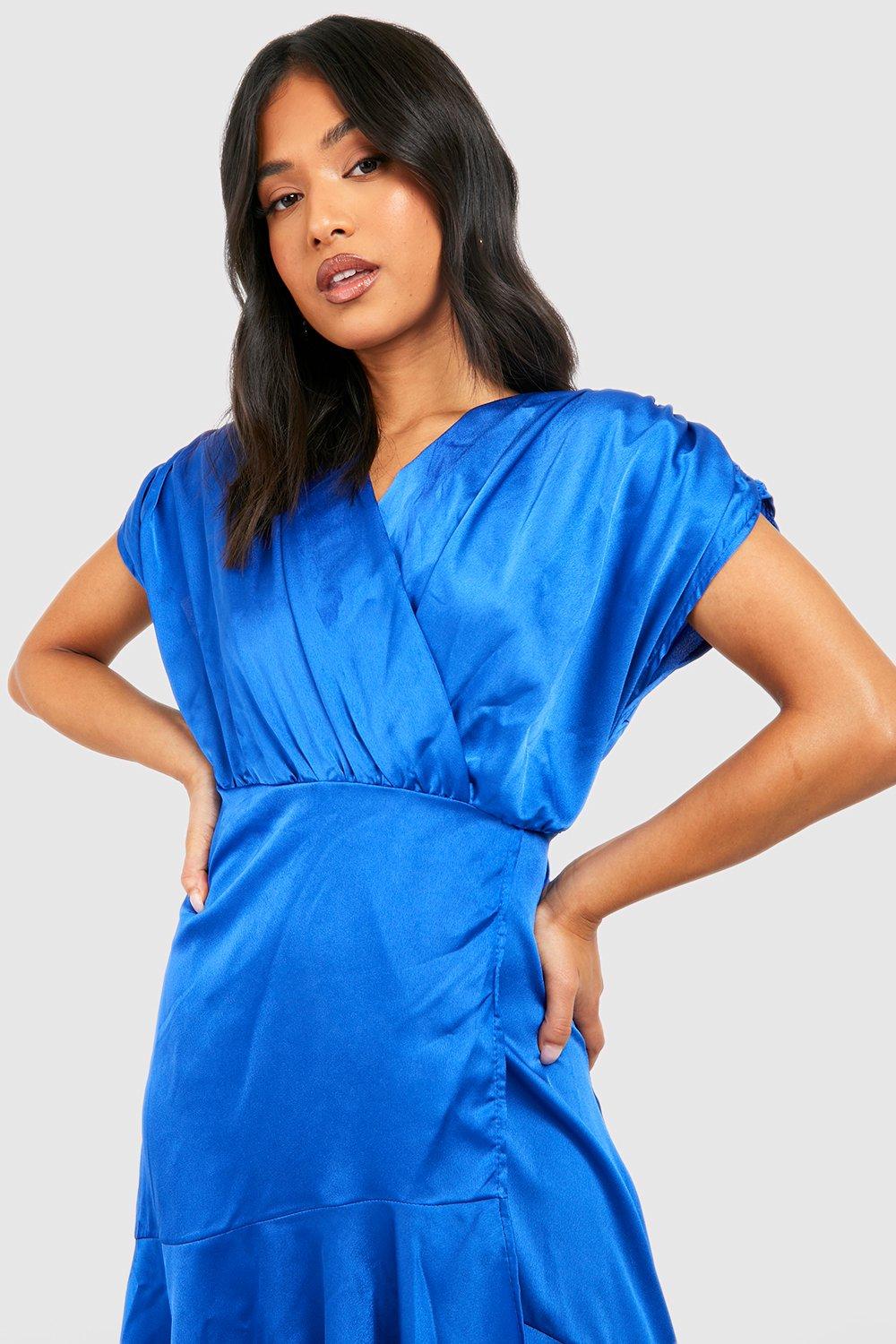 Boohoo cobalt cheap blue dress