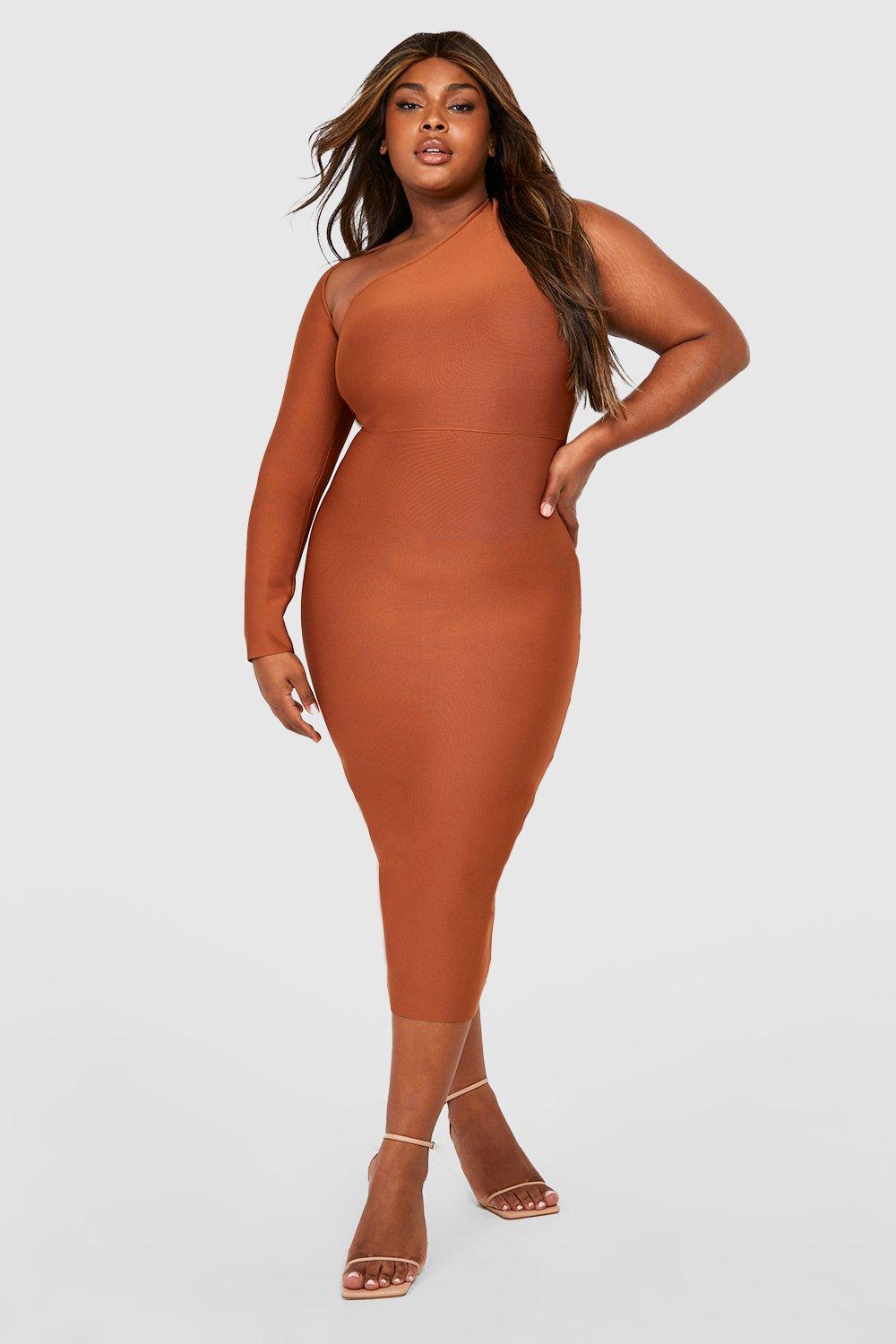 Grande taille Robe asymetrique bandage premium boohoo FR